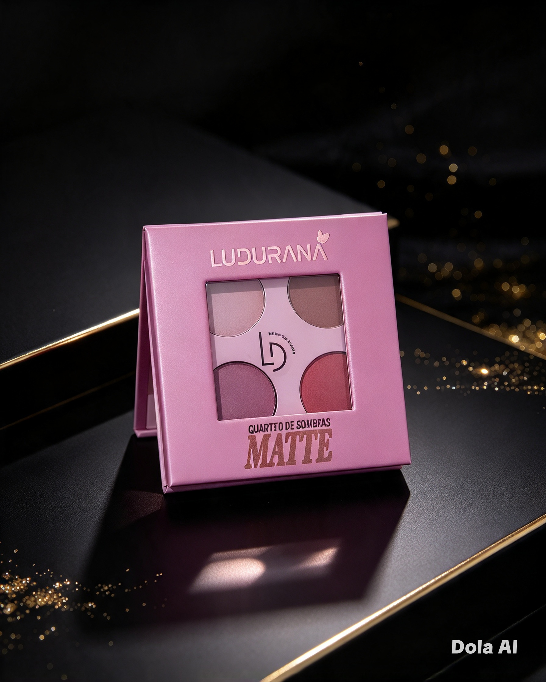 Paleta de Sombras Matte Ludurana — 4 Tons