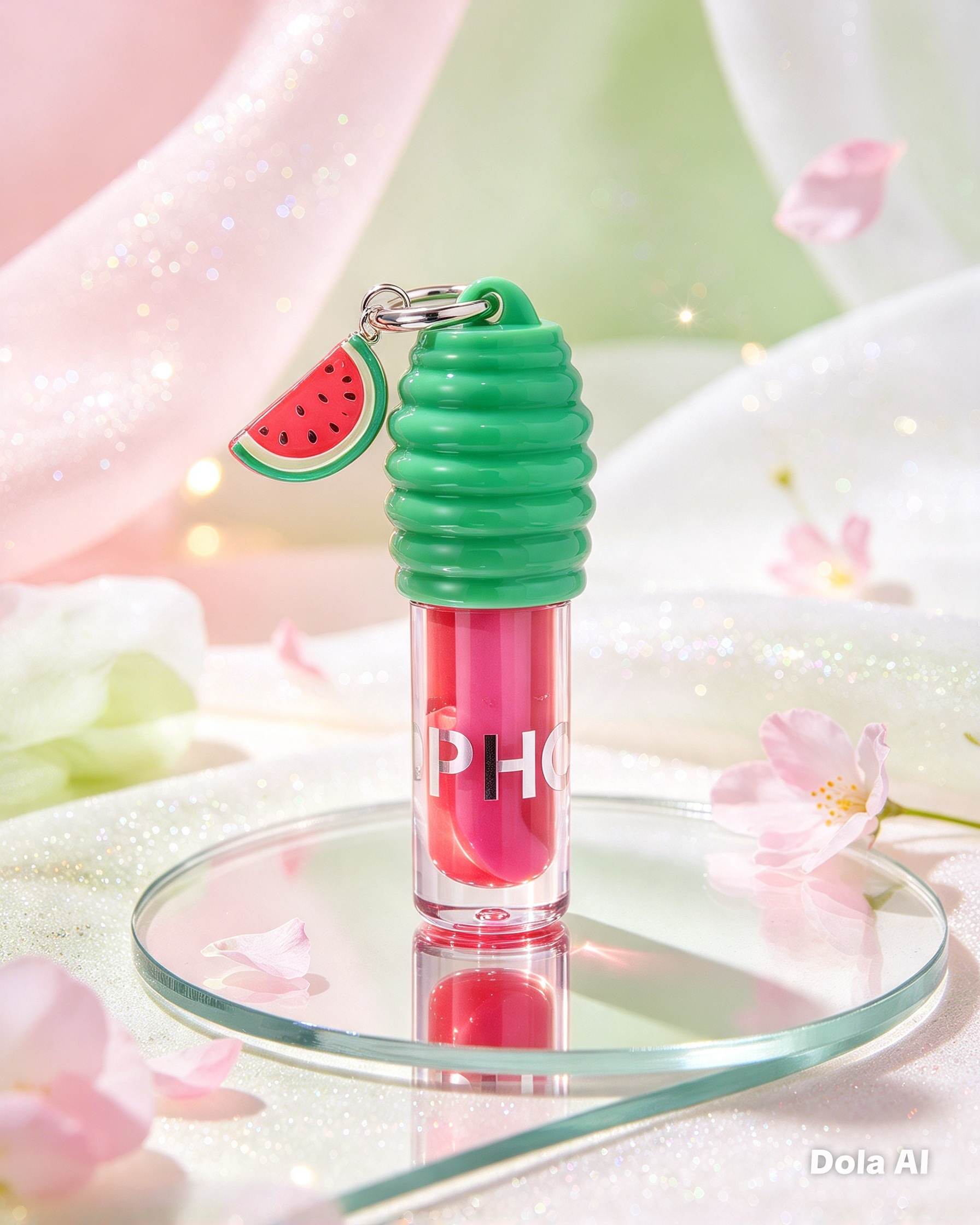 Gloss Labial Melancia com Chaveiro